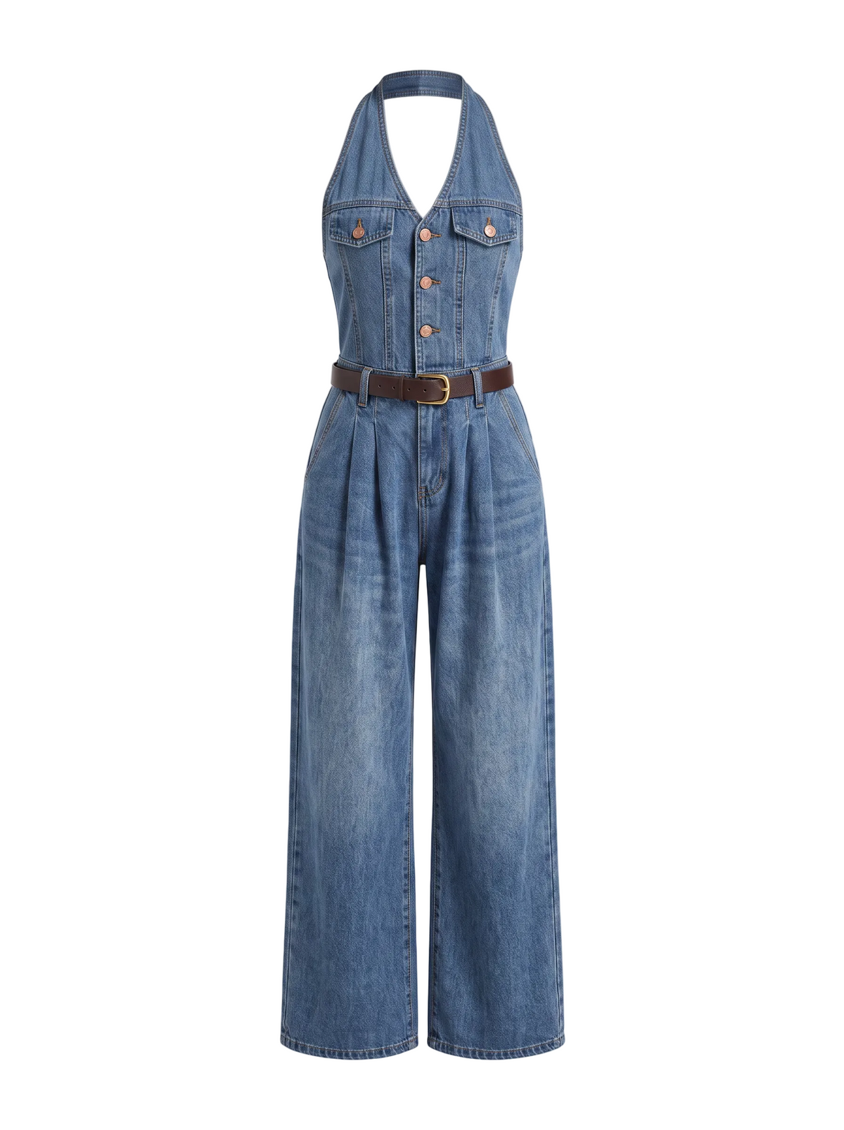 Jumpsuit Denim sin mangas