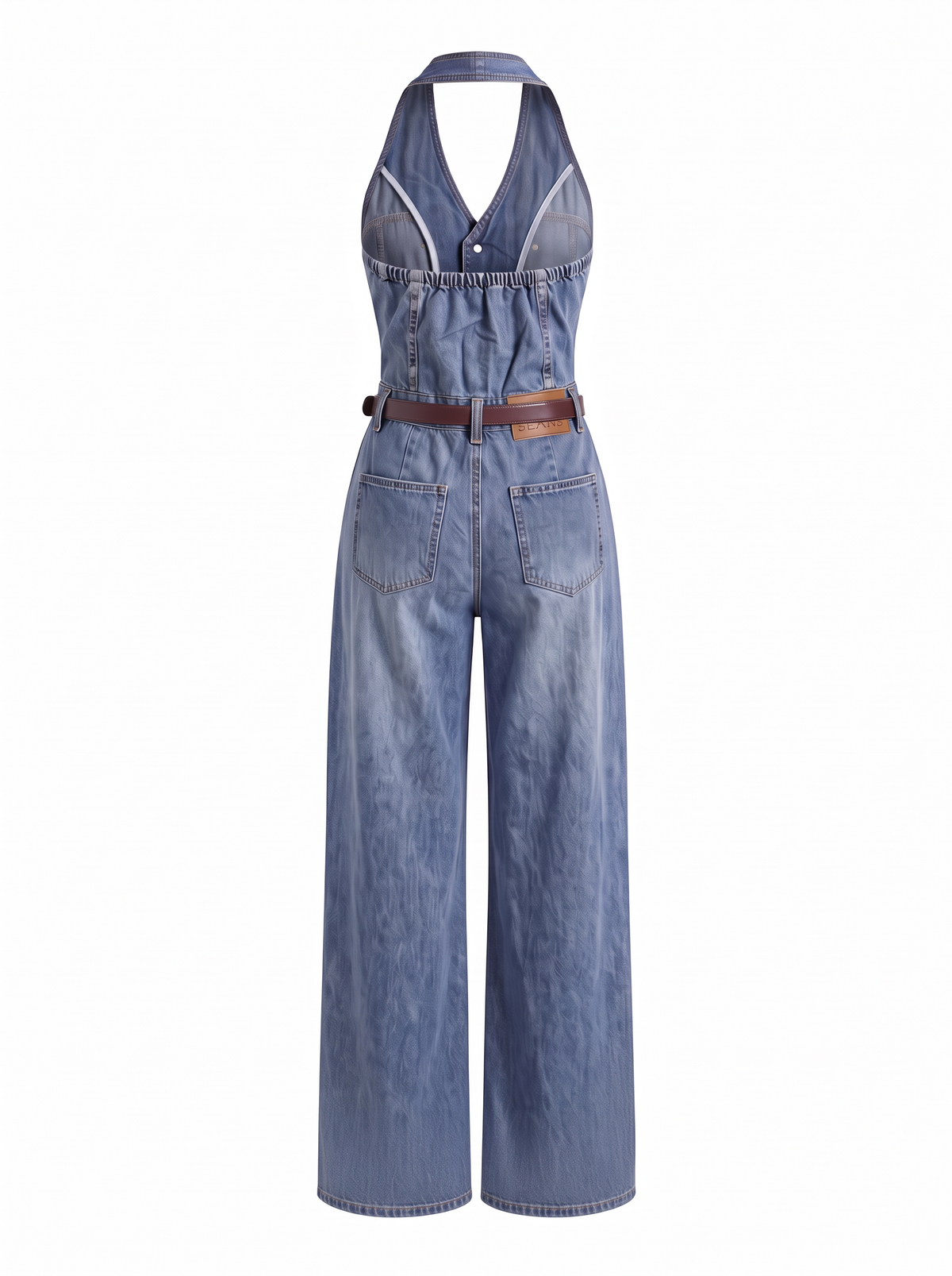 Jumpsuit Denim sin mangas
