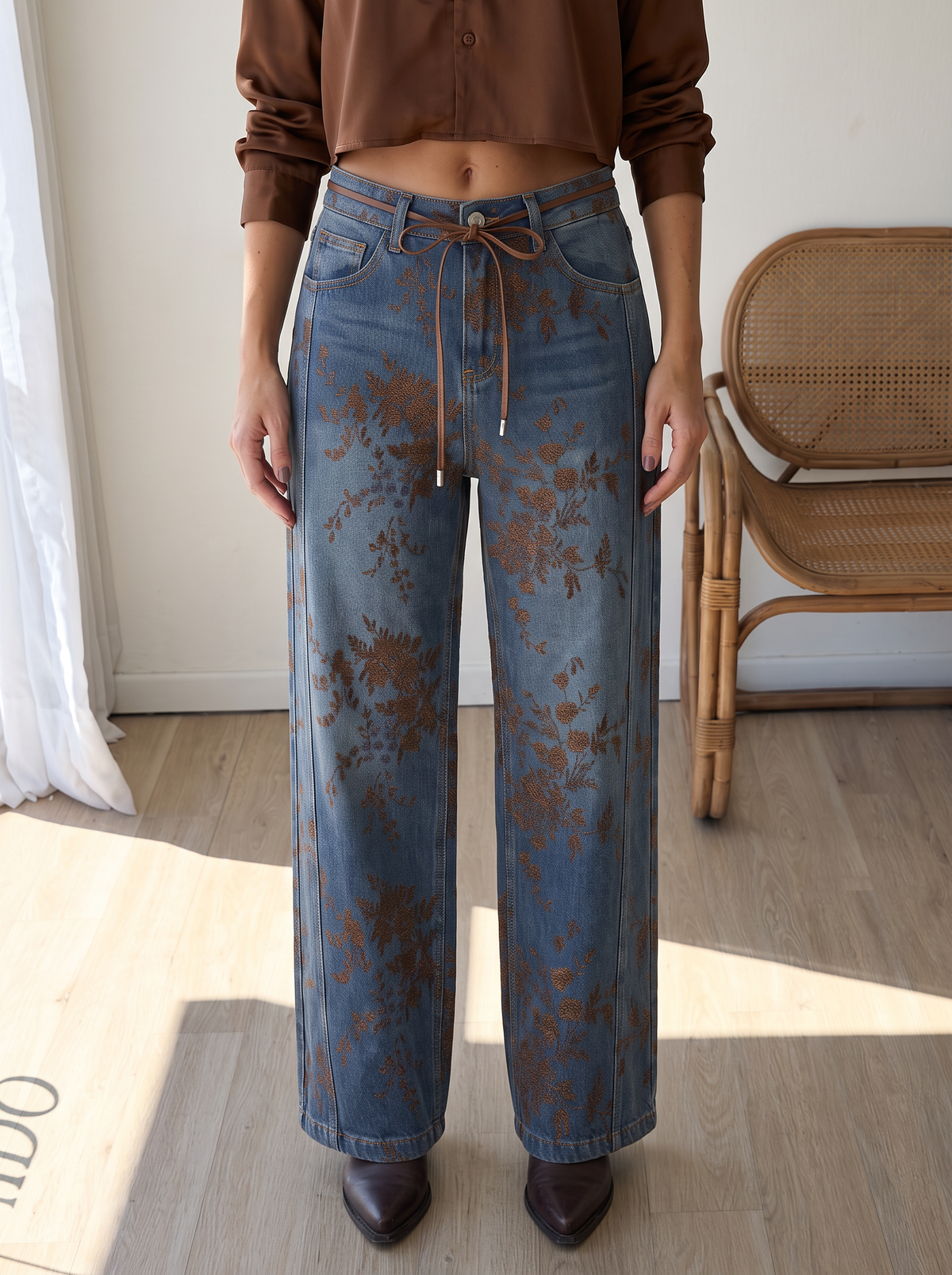 Jeans flores