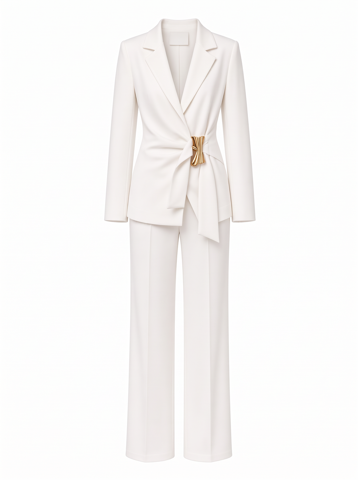 Traje gabardina detalle dorado