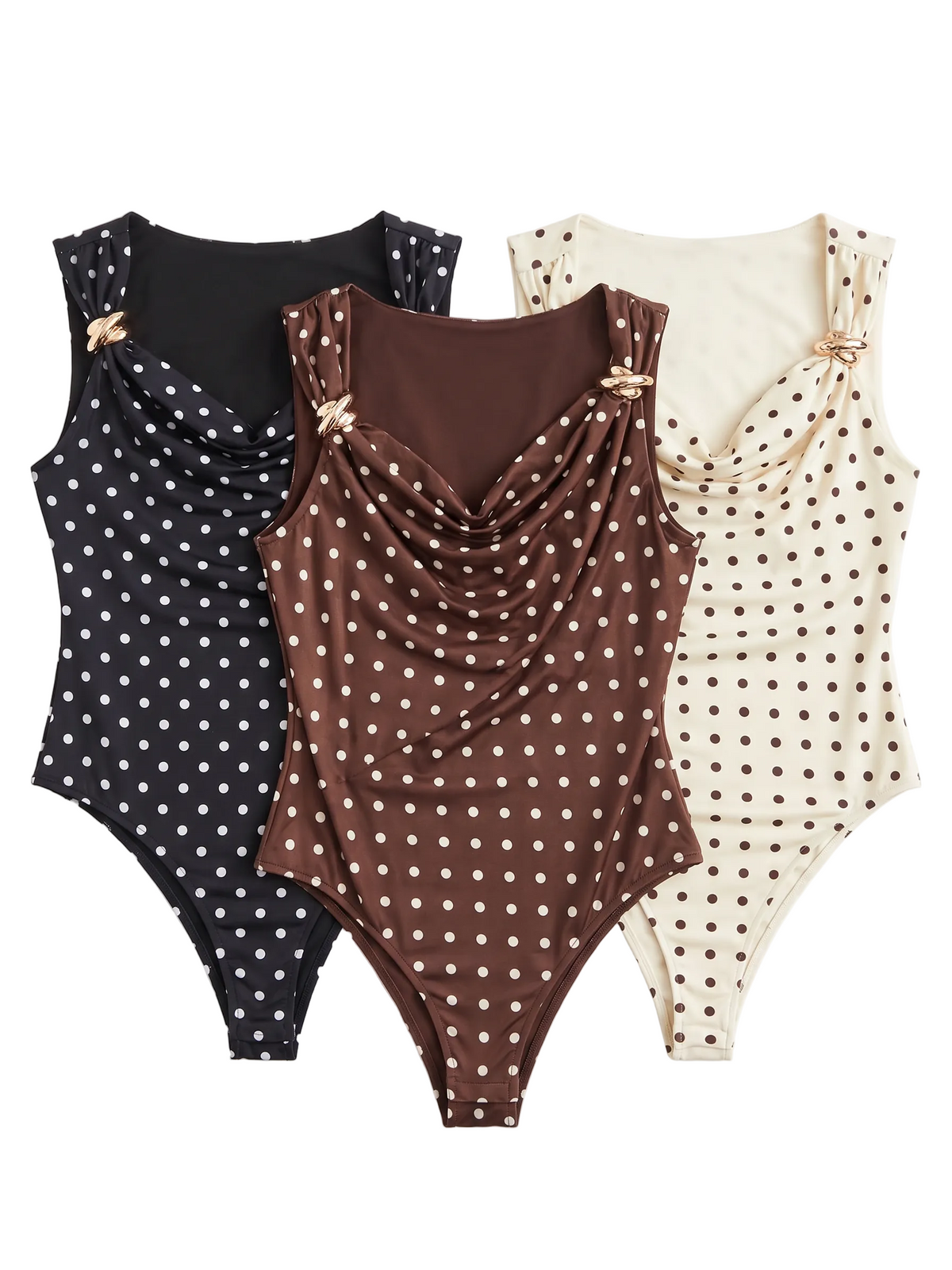 Body puntos detalle dorado