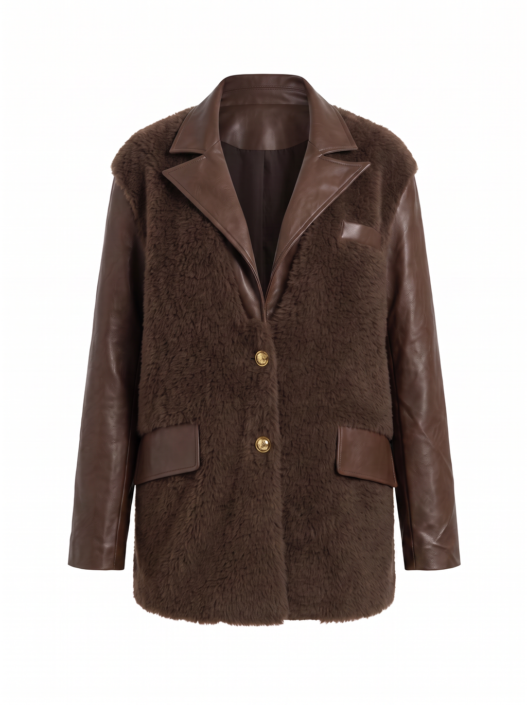 Blazer Oversize Simil Cuero
