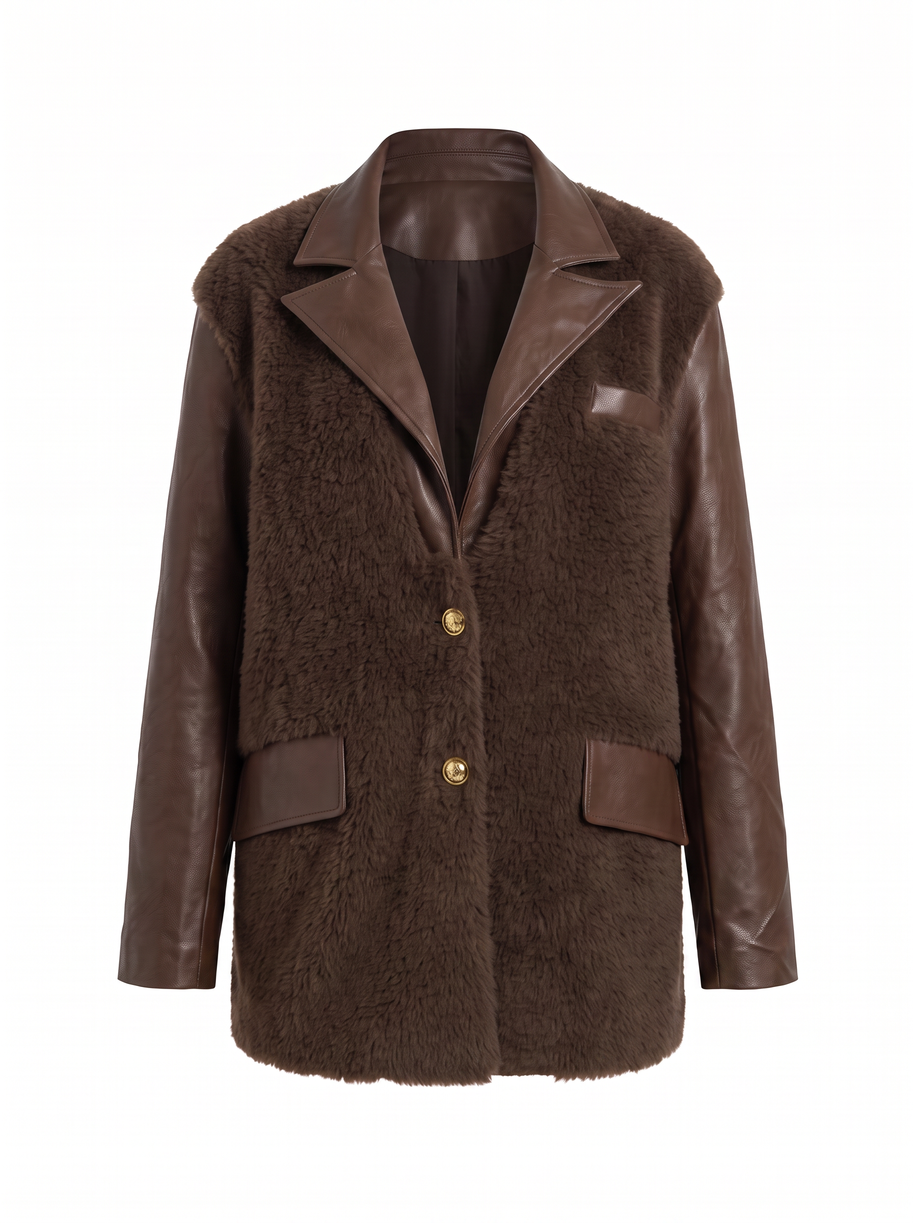 Blazer Oversize Simil Cuero