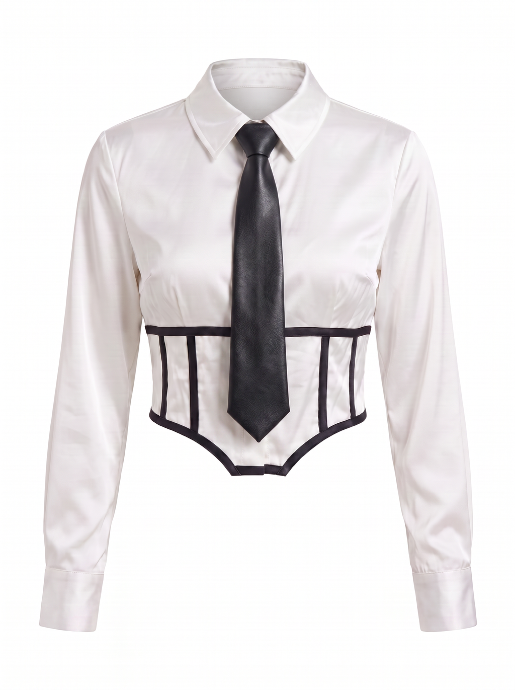 Blusa Satén Corset