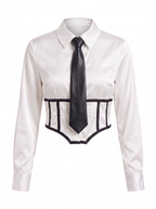 Blusa Satén Corset