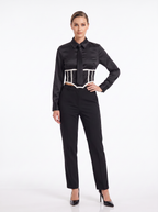 Blusa Satén Corset