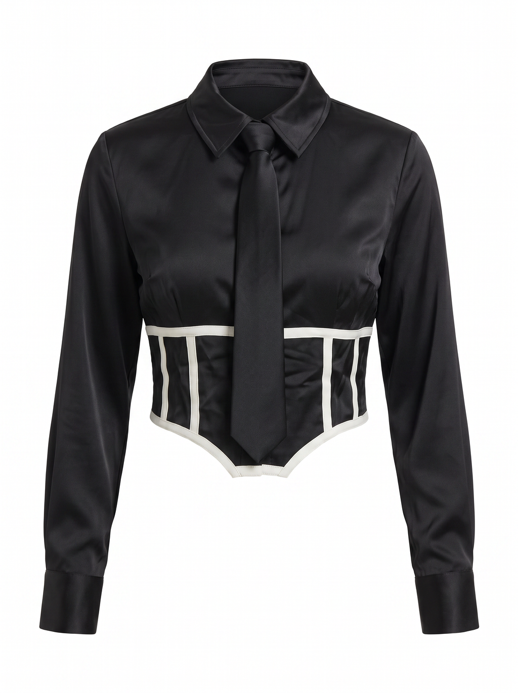 Blusa Satén Corset