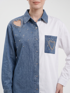Camisa Bicolor Corazón