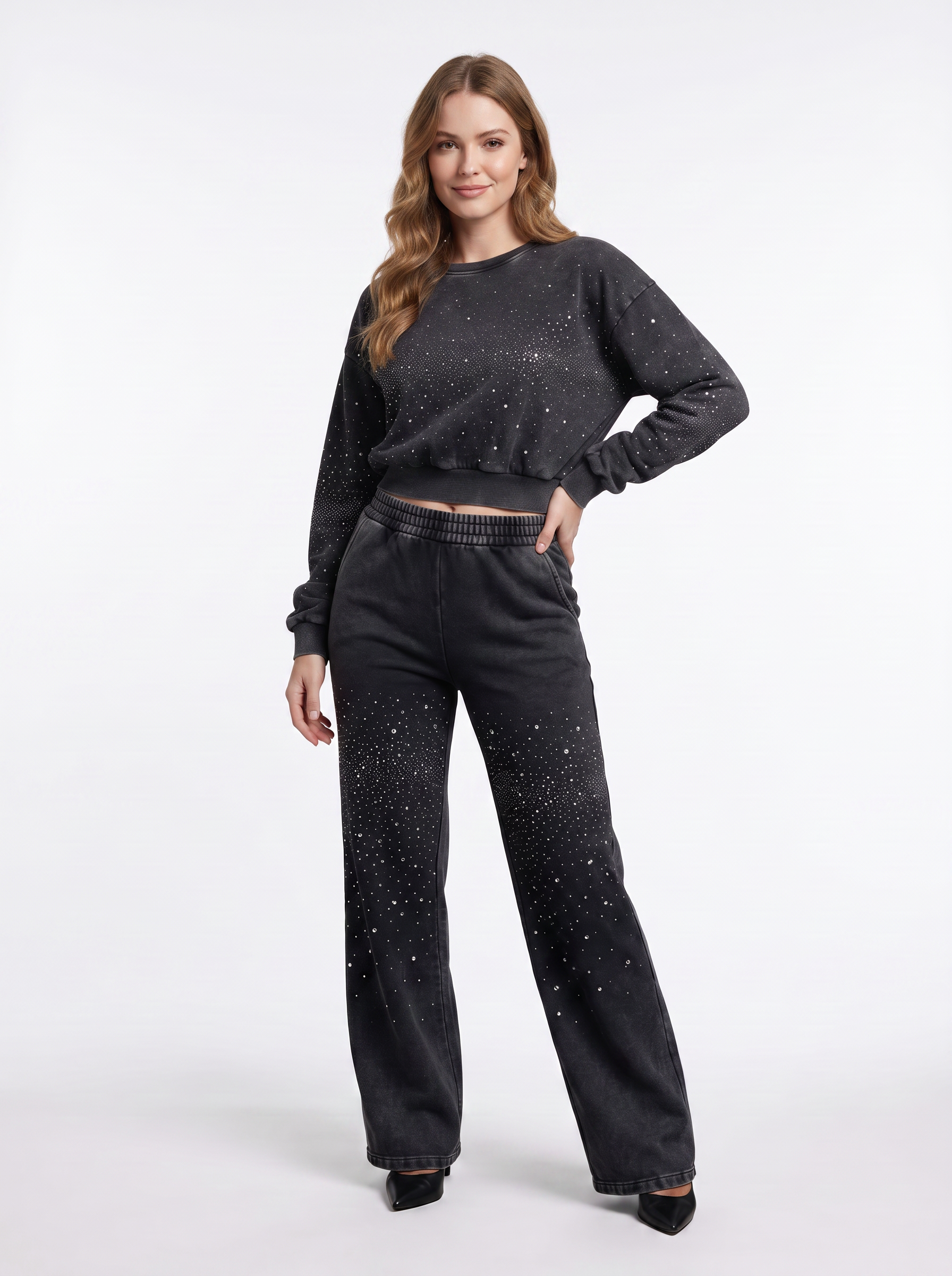 Conjunto Algodón con Strass