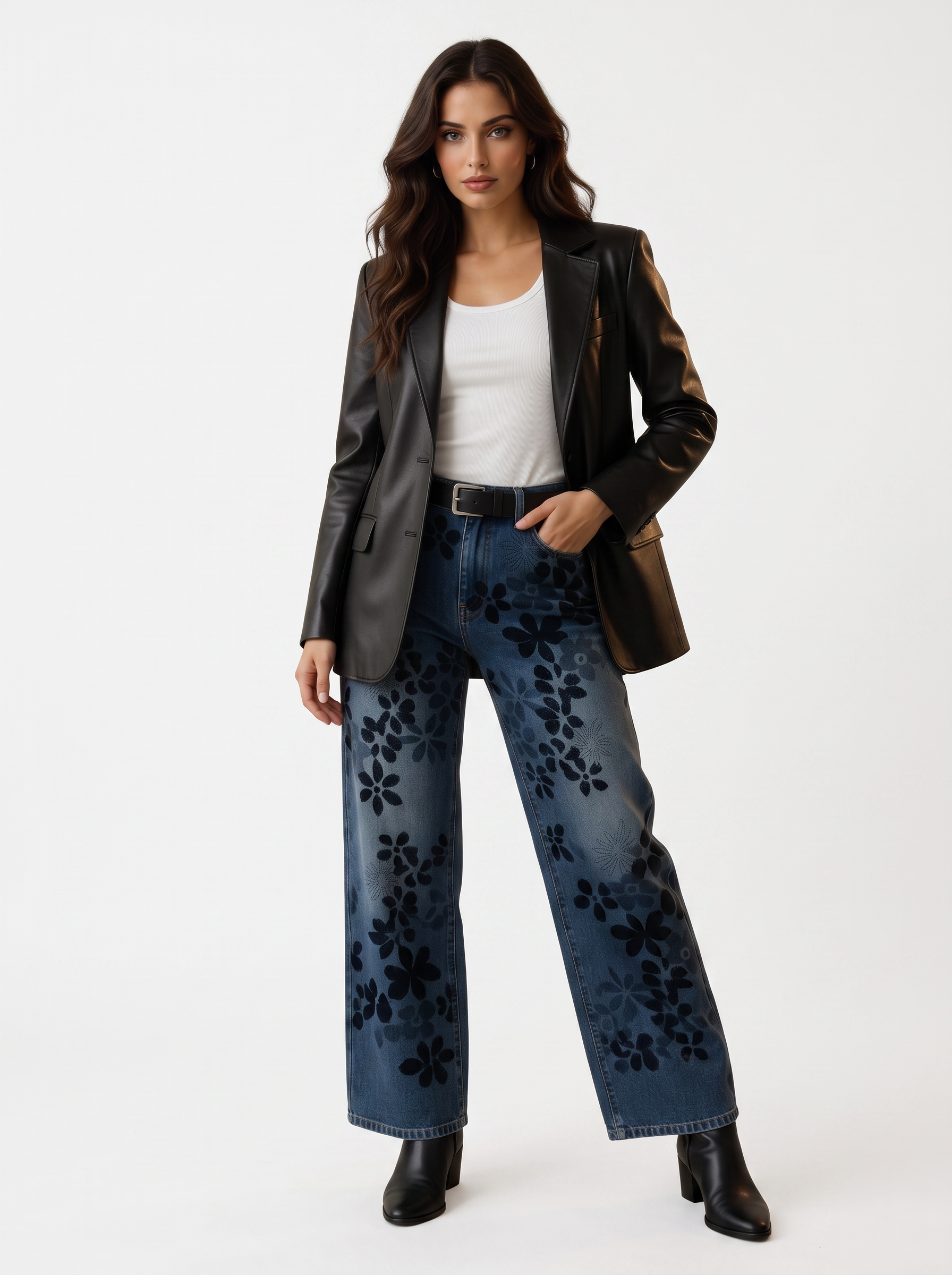 Wide Leg con Estampado Floral